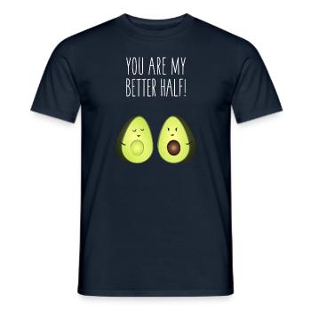 You Are My Better Half! - Men's T-Shirt - navy - Front - AI Model Male 178 light (178cm)
