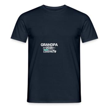 Grand-père 2026 Pieds de Bébé - T-shirt homme - marine - Devant - AI Model Male 178 light (178cm)