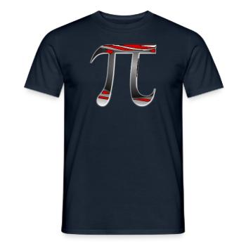 Welt-Pi-Tag - Männer T-Shirt - Navy - Vorne - AI Model Male 178 light (178cm)