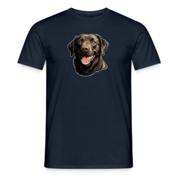 Labrador Retriever - Männer T-Shirt - Navy - Vorne - AI Model Male 178 light (178cm)