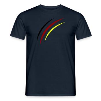 krallen germany - Männer T-Shirt - Navy - Vorne - AI Model Male 178 light (178cm)