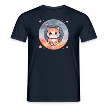 Kätzchen Niedlichkeit #1 - Männer T-Shirt - Navy - Vorne - AI Model Male 178 light (178cm)