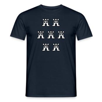 Sieben Burgen 232 - Siebenbürgen - Transylvania - - Männer T-Shirt - Navy - Vorne - AI Model Male 178 light (178cm)