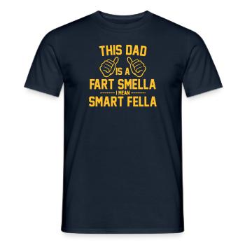 PÈRE SMART FELLA - T-shirt homme - marine - Devant - AI Model Male 178 light (178cm)