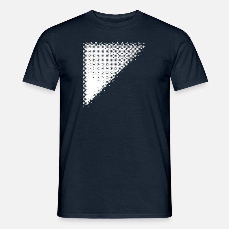 triangle bitmap design - Men’s T-shirt - navy
