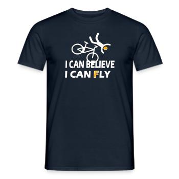 FUNNY CYCLING BIKE - Men's T-Shirt - navy - Front - AI Model Male 178 light (178cm)