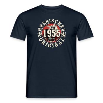 70. Geburtstag 2025 Hessisches Original Geschenk - Männer T-Shirt - Navy - Vorne - AI Model Male 178 light (178cm)
