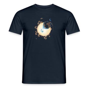 Gravity - Männer T-Shirt - Navy - Vorne - AI Model Male 178 light (178cm)