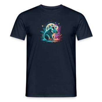 Magischer Koala im Mondschein - Männer T-Shirt - Navy - Vorne - AI Model Male 178 light (178cm)