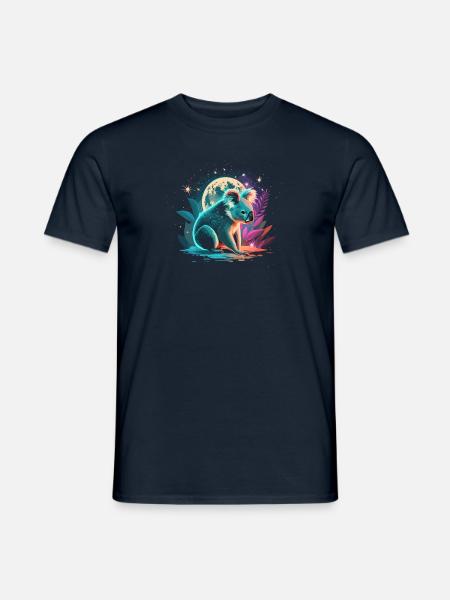 Magischer Koala im Mondschein - Männer T-Shirt - Navy