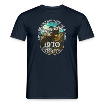 Legendary since 1970 - Men's T-Shirt - navy - Front - AI Model Male 178 light (178cm)