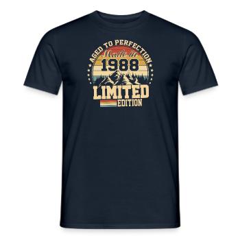 1988 Geburtstag 1988 Jahrgang 1988 Geburtstag - Männer T-Shirt - Navy - Vorne - AI Model Male 178 light (178cm)