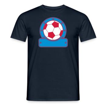 Badge de football avec étoiles - T-shirt homme - marine - Devant - AI Model Male 178 light (178cm)