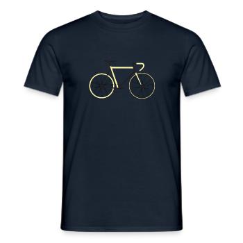 Fahrrad Rennrad Mountainbike Damen Geschenk Idee - Männer T-Shirt - Navy - Vorne - AI Model Male 178 light (178cm)