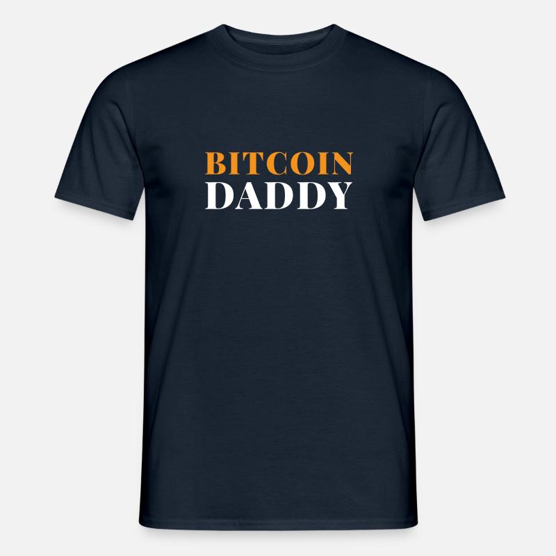 Bitcoin Daddy - Männer T-Shirt - Navy