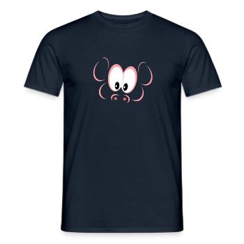Cochon (couleur) - T-shirt homme - marine - Devant - AI Model Male 178 light (178cm)