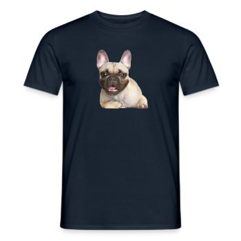 Bulldog - Männer T-Shirt - Navy - Vorne - AI Model Male 178 light (178cm)