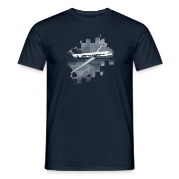 Flugzeug - Männer T-Shirt - Navy - Vorne - AI Model Male 178 light (178cm)