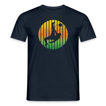 Entraîneur de football Entraîneur de football Joueur de football Football - T-shirt homme - marine - Devant - AI Model Male 178 light (178cm)