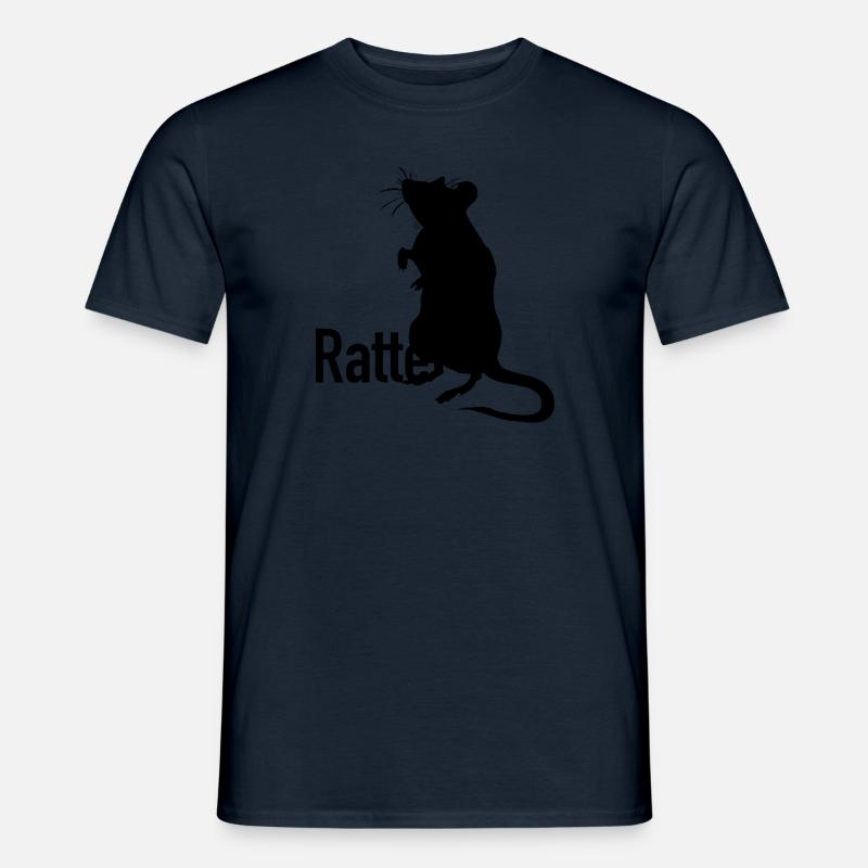 Ratte - Männer T-Shirt - Navy