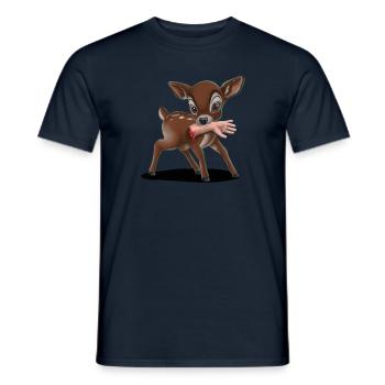 Faon Tueur 06 2024 01 - T-shirt homme - marine - Devant - AI Model Male 178 light (178cm)