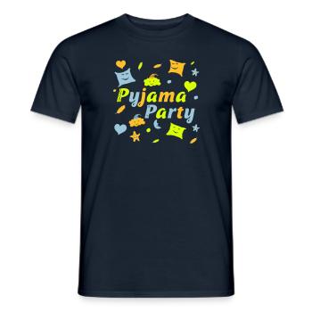 Pyjama Party für eine lustige Mädchen Nacht - Männer T-Shirt - Navy - Vorne - AI Model Male 178 light (178cm)