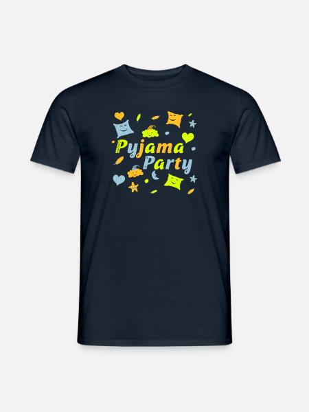 Pyjama Party für eine lustige Mädchen Nacht - Männer T-Shirt - Navy