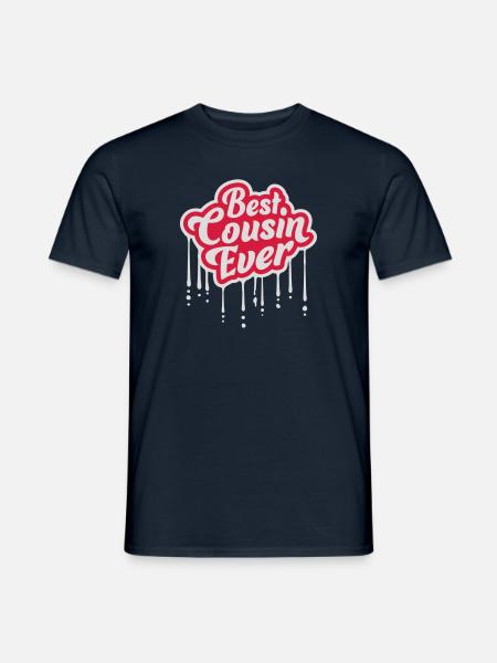 best cousin ever quote - Men's T-Shirt - navy