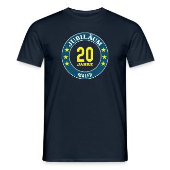 Maler Jubiläum 20 Jahre 20 jähriges Jubi Malerei - Männer T-Shirt - Navy - Vorne - AI Model Male 178 light (178cm)