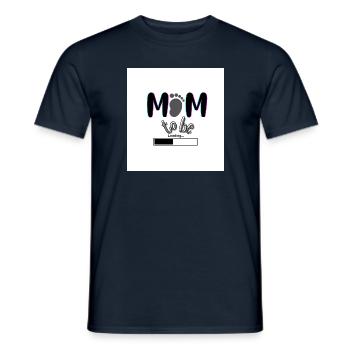 mom to be - Men's T-Shirt - navy - Front - AI Model Male 178 light (178cm)