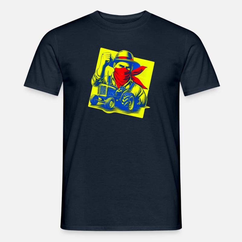 Wütender rumänischer Bauer - Männer T-Shirt - Navy