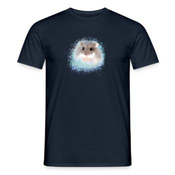 zwerghamster,hamster,braun,graffiti,malerei - Männer T-Shirt - Navy - Vorne - AI Model Male 178 light (178cm)