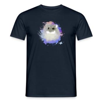 zwerghamster,hamster,bunt,graffiti,malerei - Männer T-Shirt - Navy - Vorne - AI Model Male 178 light (178cm)