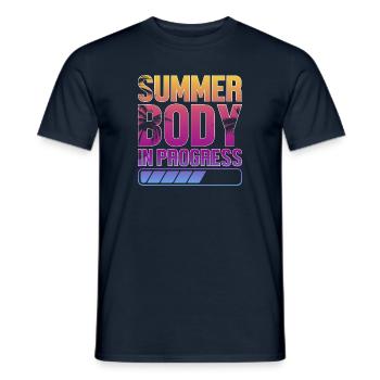Sommer Body coole shirts ch / at - Männer T-Shirt - Navy - Vorne - AI Model Male 178 light (178cm)
