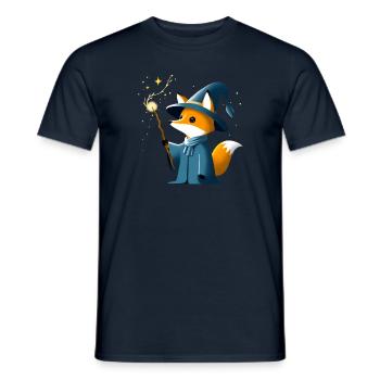 Magic Fox - Men's T-Shirt - navy - Front - AI Model Male 178 light (178cm)