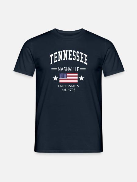 Tennessee - Männer T-Shirt - Navy