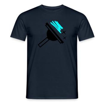 Nettoyeur de vitres - T-shirt homme - marine - Devant - AI Model Male 178 light (178cm)
