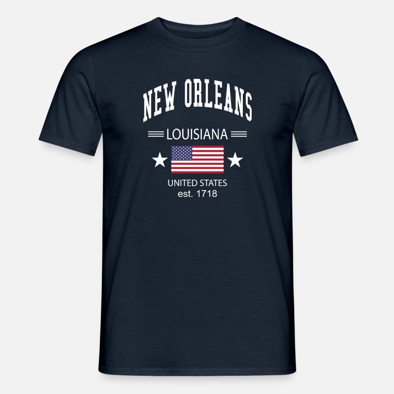 New Orleans - Männer T-Shirt - Navy
