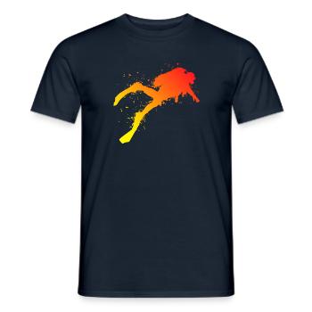Plongée Plongée Sous-marine Hommes Garçons Plongeurs Plongeurs - T-shirt homme - marine - Devant - AI Model Male 178 light (178cm)