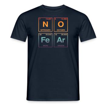 NO FEAR - avec des éléments du système de perdiode - T-shirt homme - marine - Devant - AI Model Male 178 light (178cm)