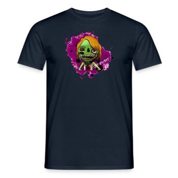 Un mignon zombie Violet Stevie - T-shirt homme - marine - Devant - AI Model Male 178 light (178cm)