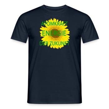 Atomkraft Energie der Zukunft - Männer T-Shirt - Navy - Vorne - AI Model Male 178 light (178cm)