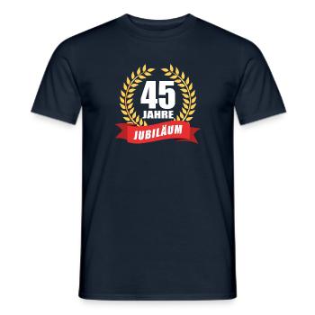 45 Jahre Jubiläum Dienstjubiläum Firma - Männer T-Shirt - Navy - Vorne - AI Model Male 178 light (178cm)