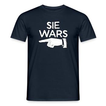 Sie Wars lustiges Partnerlook Motiv für Männer - Männer T-Shirt - Navy - Vorne - AI Model Male 178 light (178cm)