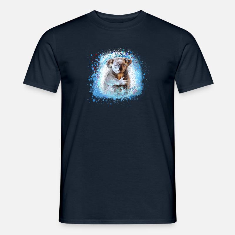 koala ,blau,graffiti,malerei,koala bär - Männer T-Shirt - Navy