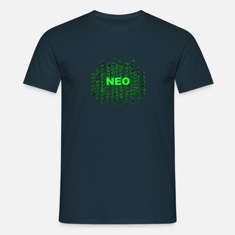 Neo code - Men's T-Shirt - navy