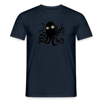 Octopuses - Men's T-Shirt - navy - Front - AI Model Male 178 light (178cm)