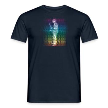 Music Jazz Saxophonist - Men's T-Shirt - navy - Front - AI Model Male 178 light (178cm)
