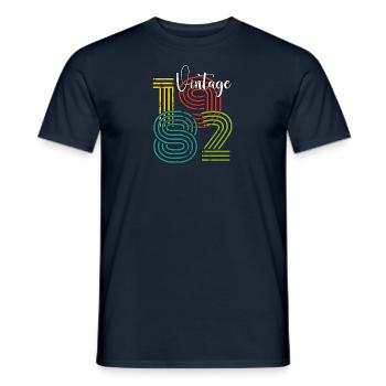 Vintage 1982 - Men's T-Shirt - navy - Front - AI Model Male 178 light (178cm)