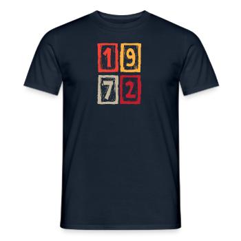 Millésime 1972 - T-shirt homme - marine - Devant - AI Model Male 178 light (178cm)